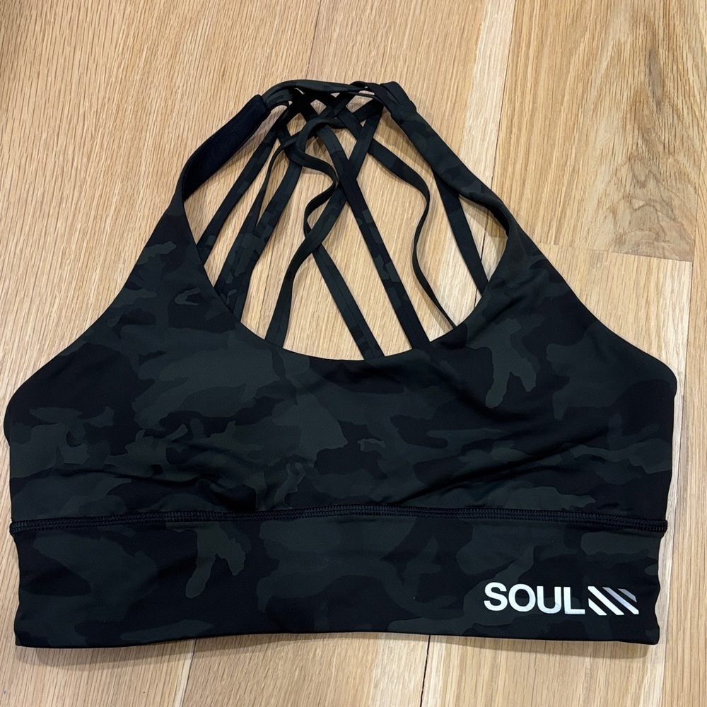 Lululemon  x Soul Cycle Camo Sports Bra